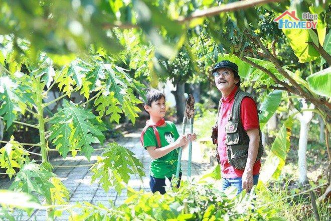 hai bo con Hong giang