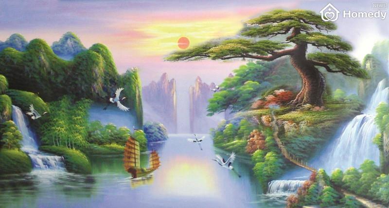tranh thac nuoc