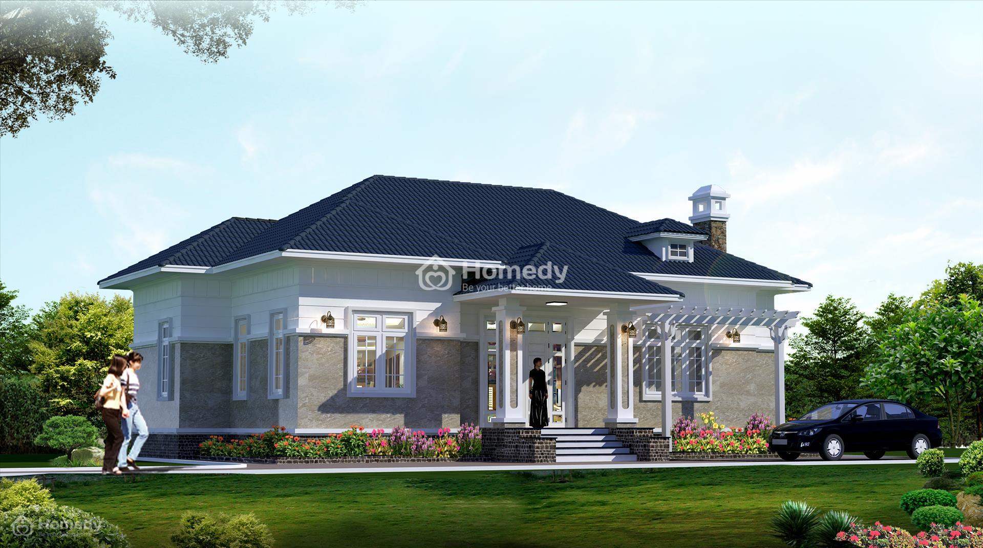 mẫu nhà cấp 4 đẹp ở nông thôn