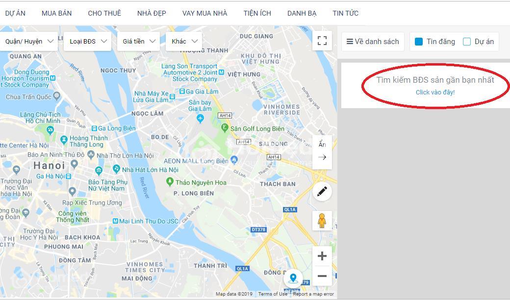 Với mục tiêu giúp người dùng có thể tìm kiếm bất động sản một cách dễ dàng và tiện lợi hơn, Homedy đã cho ra mắt tính năng xem bản đồ để định vị bất động sản theo khu vực.