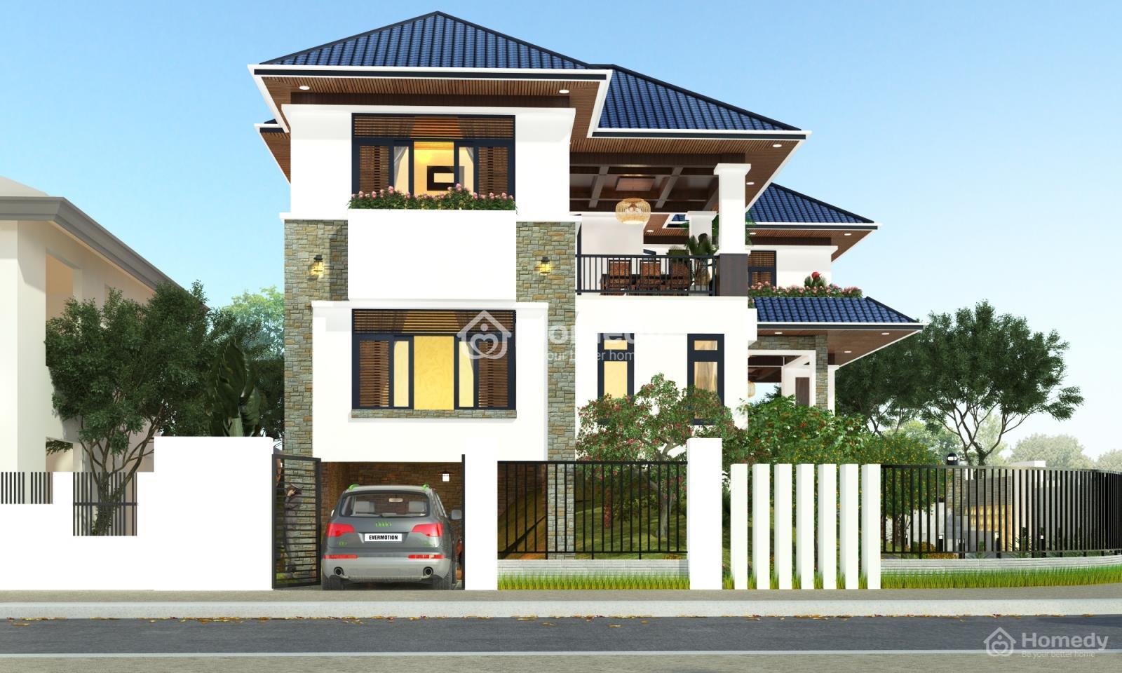 Biệt thự 3 tầng mái thái