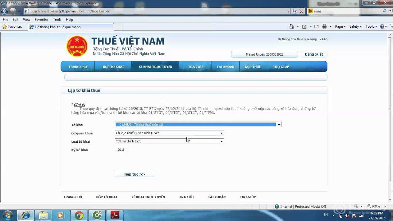 Hướng dẫn kê khai thuế cho thuê nhà qua mạng chi tiết từ A đến Z