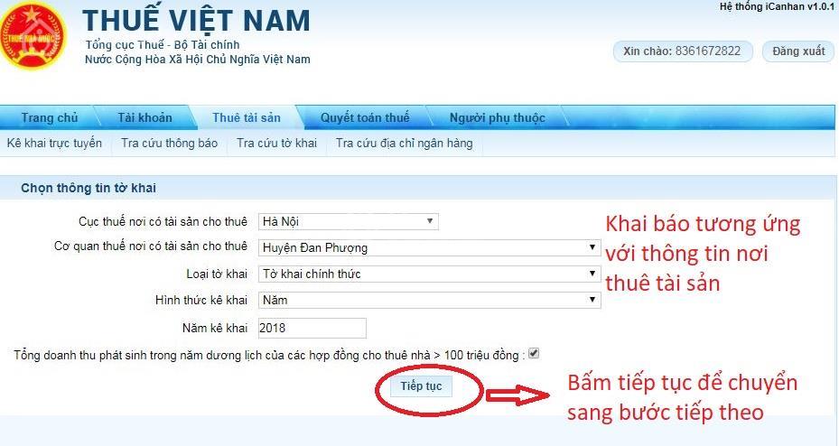 Hướng dẫn kê khai thuế cho thuê nhà qua mạng chi tiết từ A đến Z