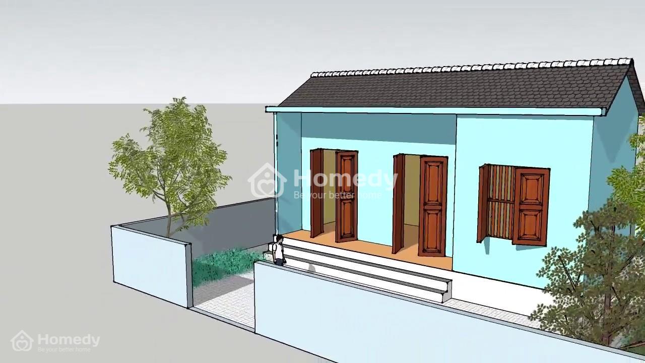 Mẫu 3 - Mẫu nhà cấp 4 giá xây chỉ 100 triệu 