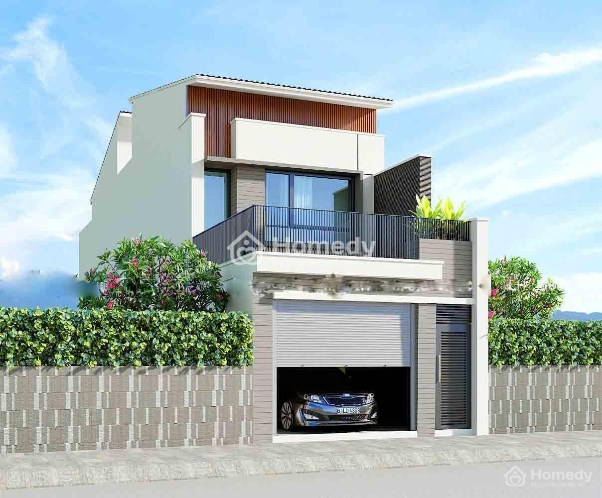 Mẫu 38: Ngôi nhà này được thiết kế vô cùng hiện đại, chỉ thoạt nhìn vào người khác đã phải trầm trồ khen ngợi trước vẻ đẹp của nó.