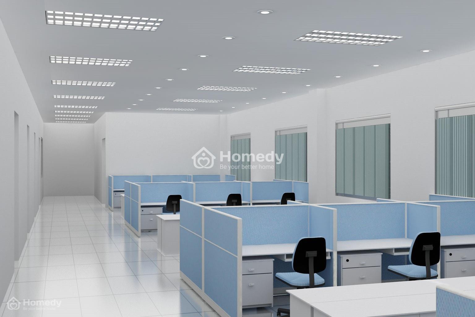 Mẫu bố trí phòng làm việc diện tích nhỏ phong cách đơn giản