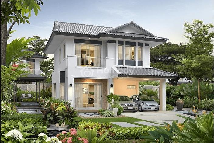 Xu hướng nhà vườn 2 tầng đơn giản