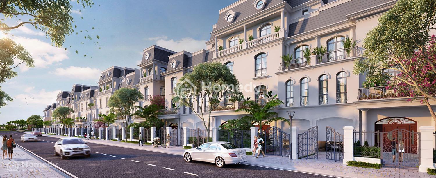 Phối cảnh nhà biệt thực liền kề dự án Vinhomes Wonder Park Đan Phượng