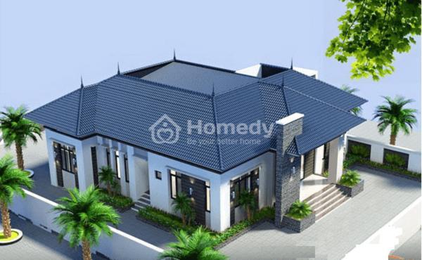 Lựa chọn phong cách kiến trúc phù hợp khi thiết kế biệt thự mini 1 tầng mái thái