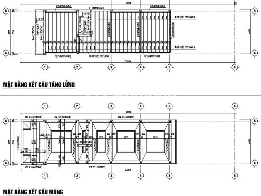 Thiết kế bản vẽ nhà khung thép dân dụng