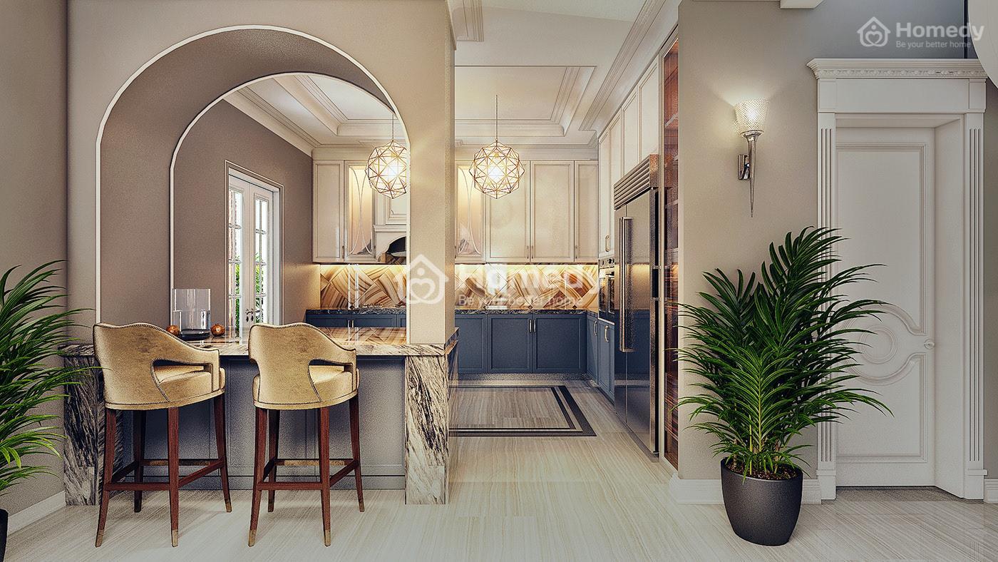 Mẫu biệt thự 3 tầng kiến trúc Pháp