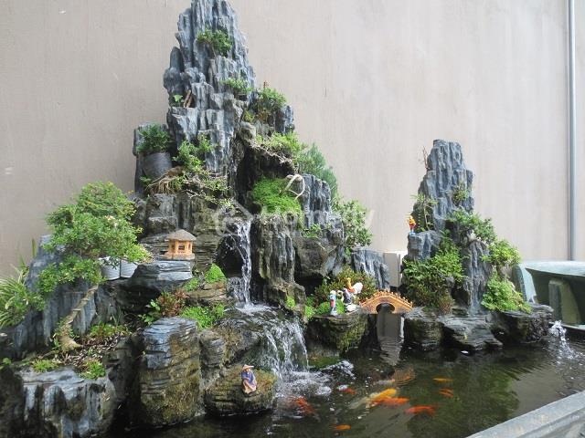Tiểu cảnh đẹp thác nước