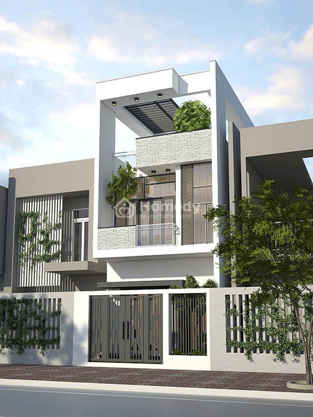 Mẫu nhà 2 tầng có 1 tum