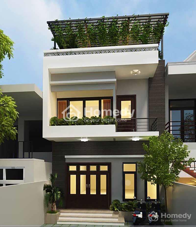 Mẫu nhà 2 tầng có 1 tum