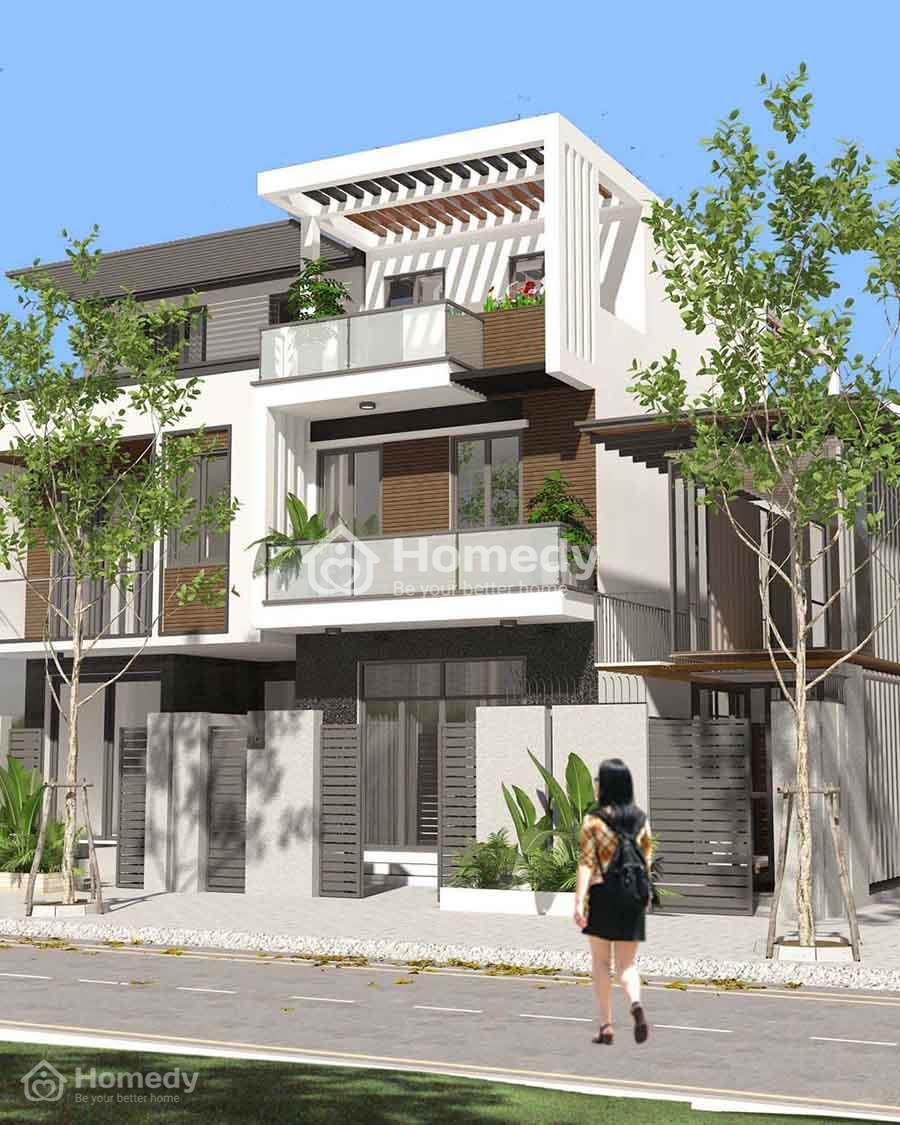 Mẫu nhà 2 tầng có 1 tum