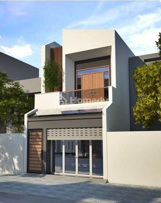 Mẫu nhà 2 tầng mang phong cách hiện đại