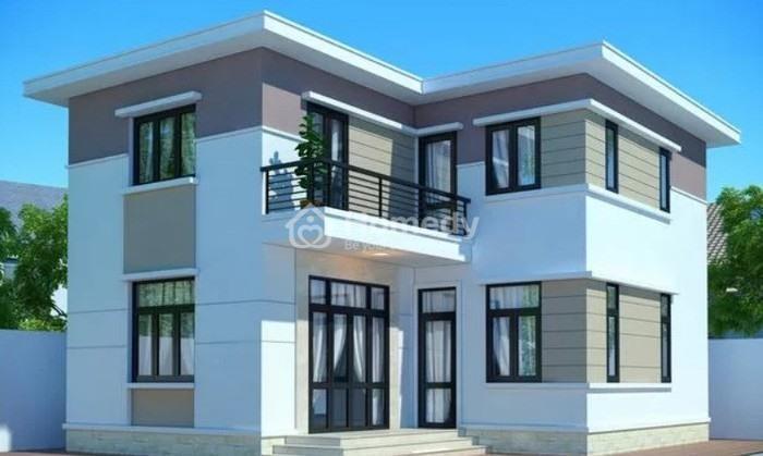 Mẫu nhà 2 tầng đẹp mái bằng