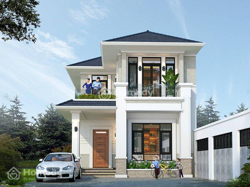 Mẫu nhà 2 tầng mái Nhật