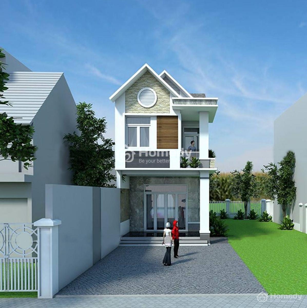 Mẫu nhà 2 tầng mái thái truyền thống