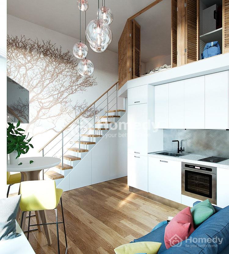 Căn nhà 15m2 có gác lửng đẹp như cổ tích