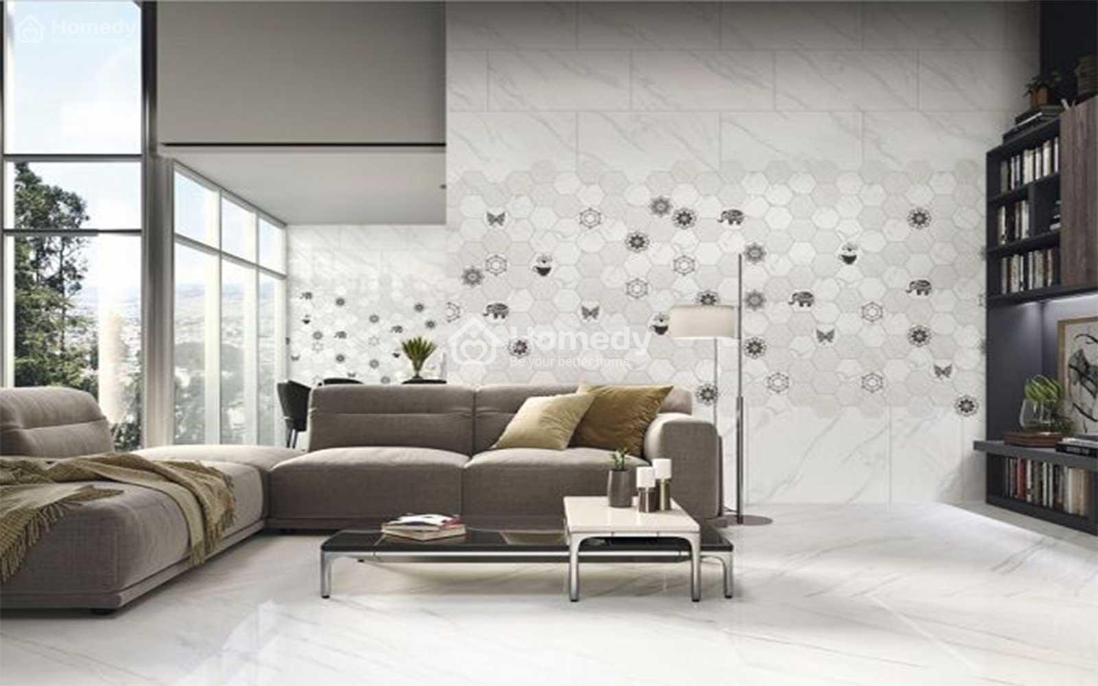 Chọn gạch hoa văn đơn giản tránh rối mắt