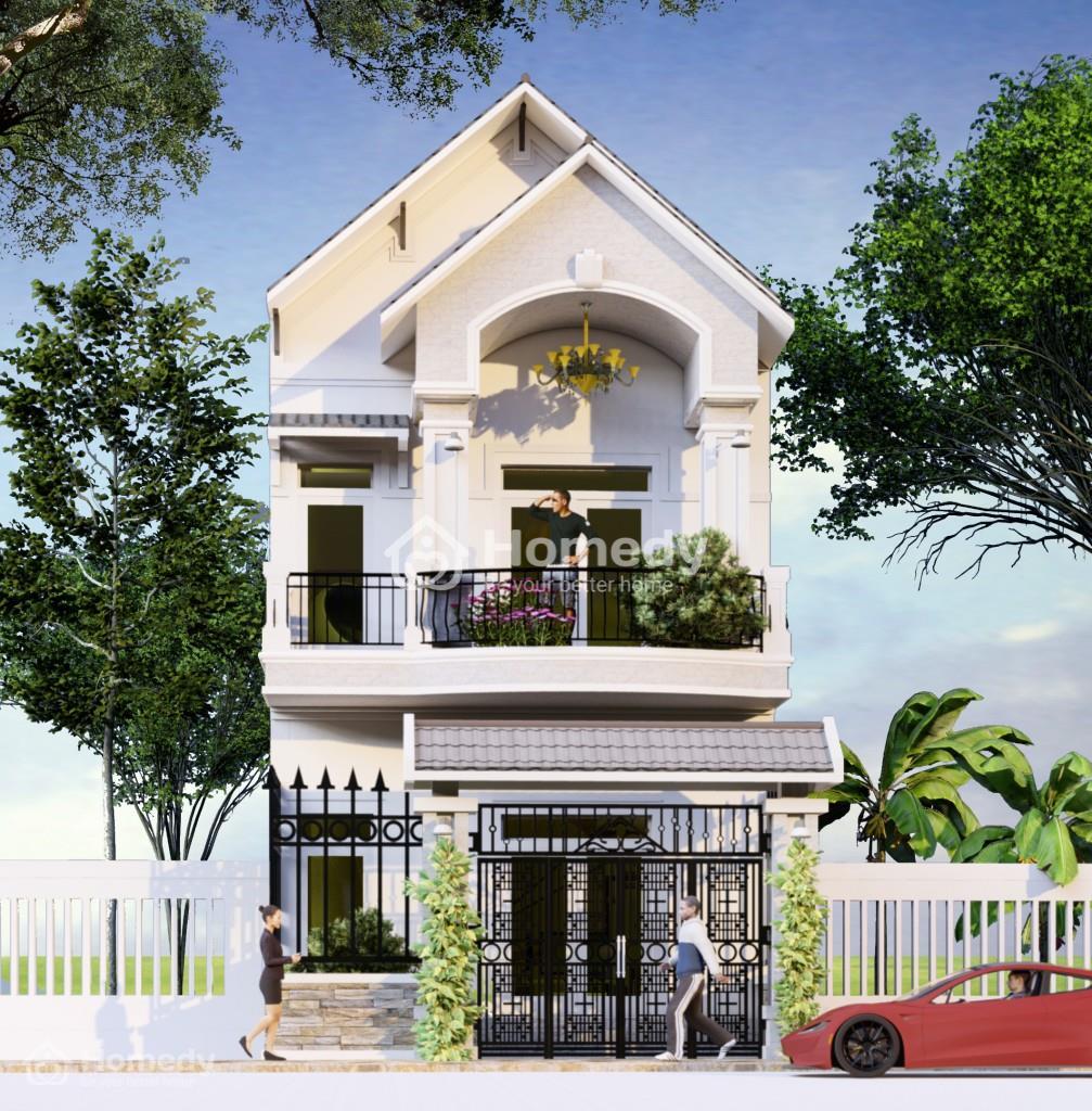 nha ong 2 tang mai thai mat tien 5m dep