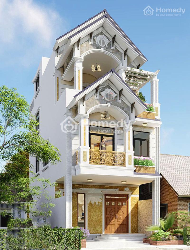 nha pho 3 tang tan co dien