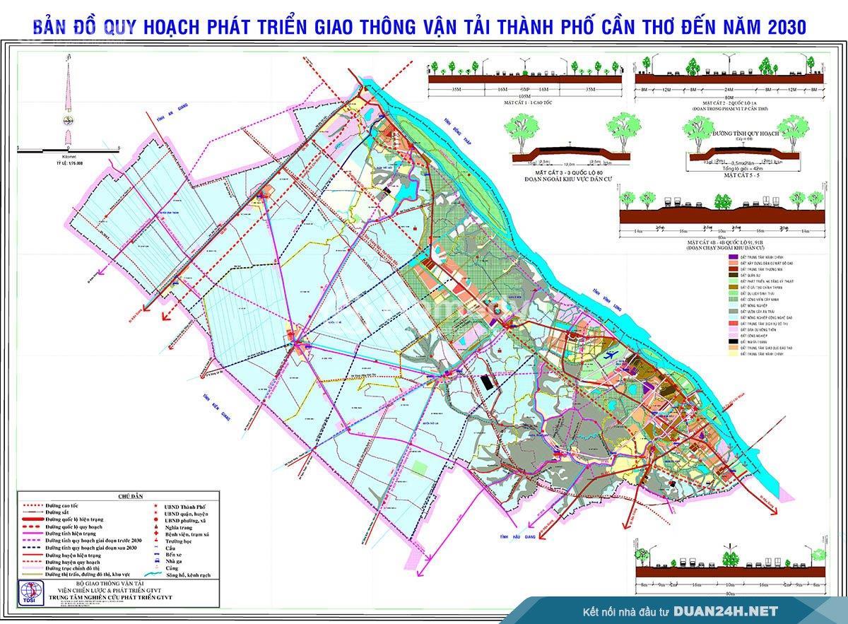 Chi tiết quy hoạch giao thông thành phố Cần Thơ