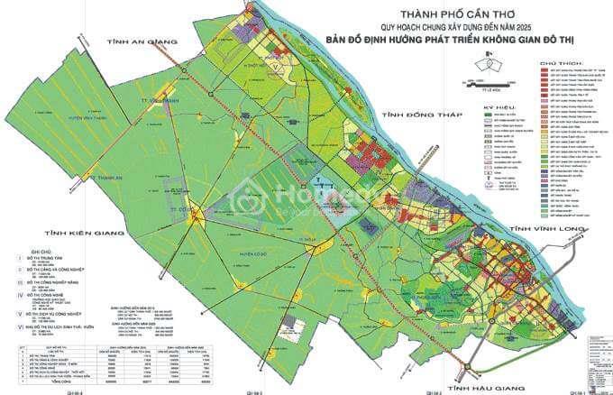 Chi tiết quy hoạch Cần Thơ về không gian đô thị