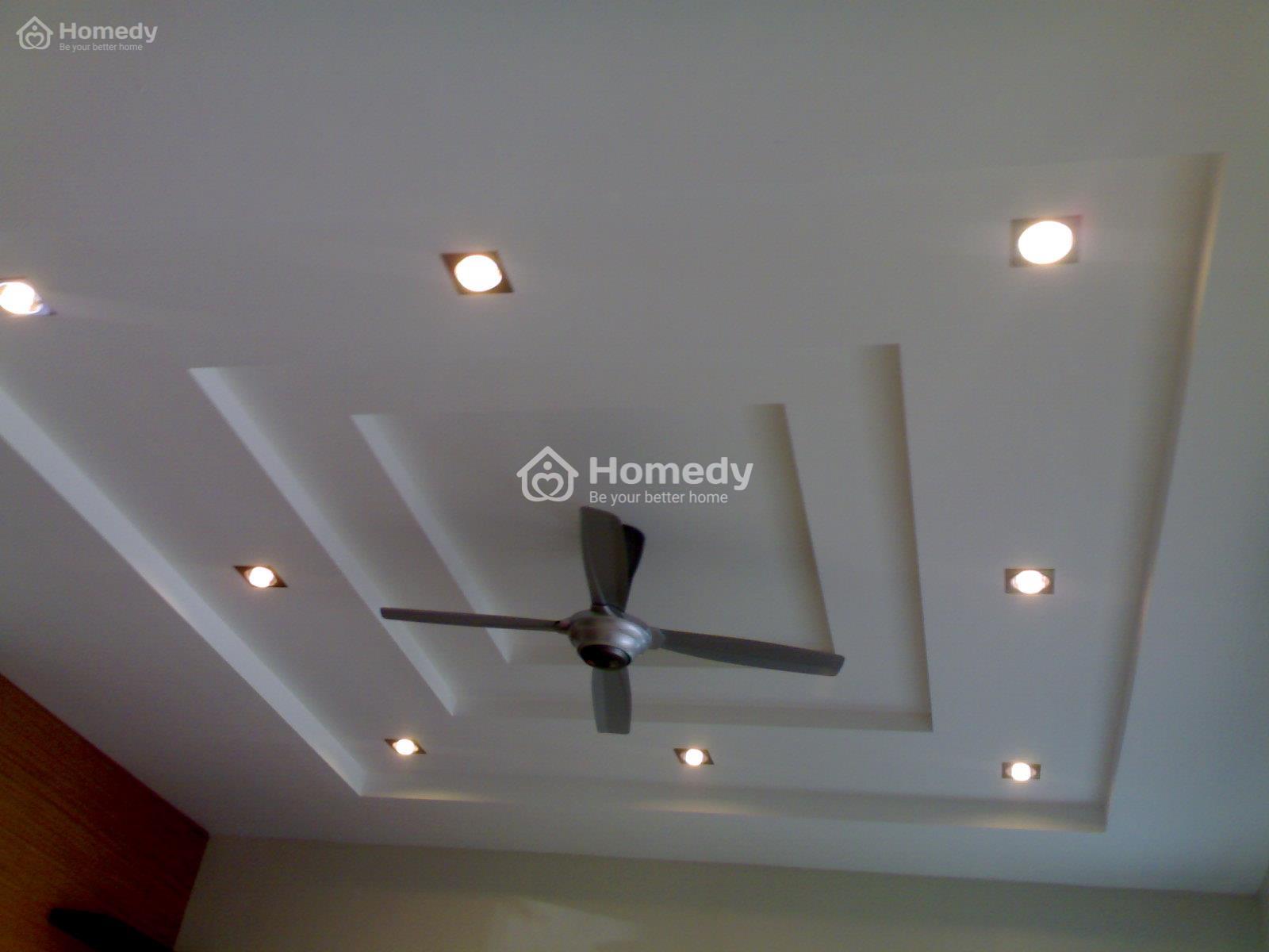 Mẫu trần thạch cao giật cấp kín