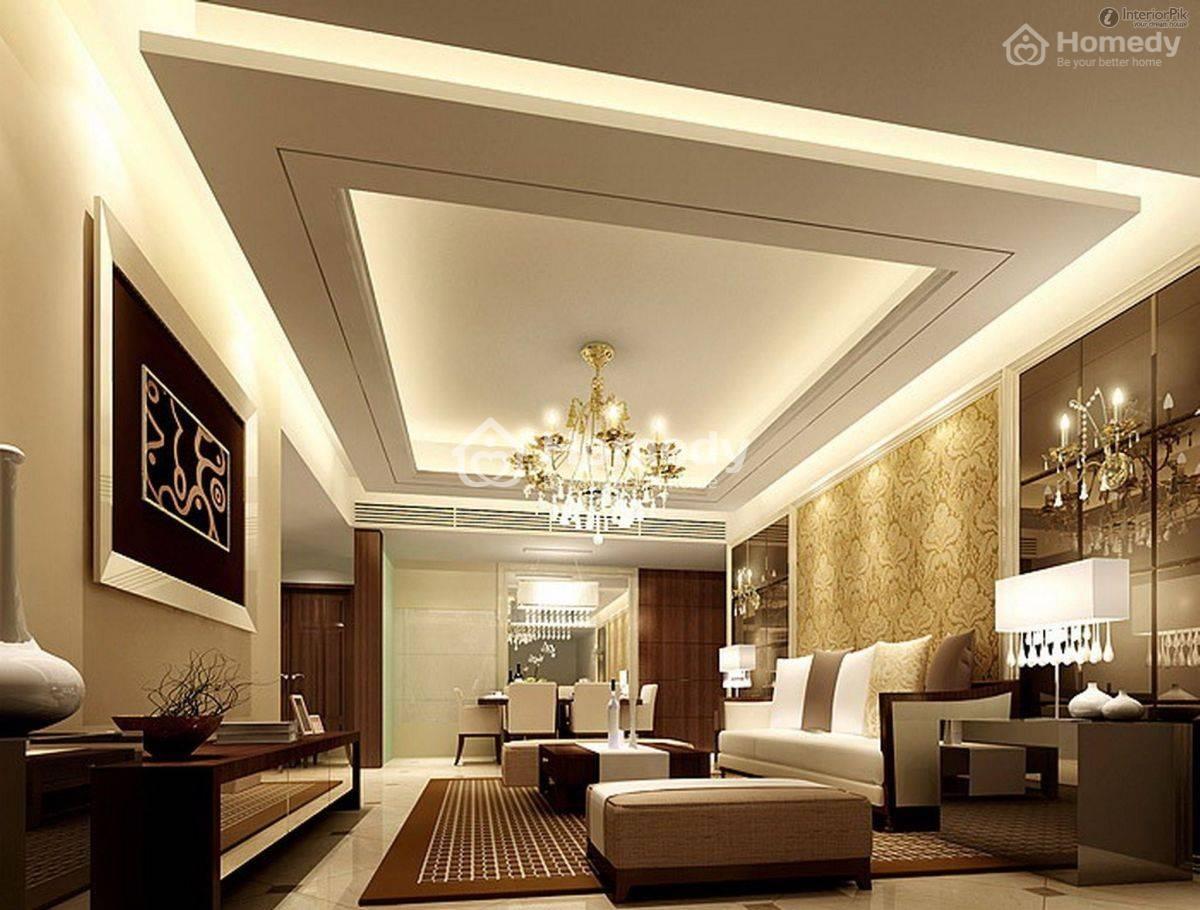 Trần thạch cao giật 2 cấp
