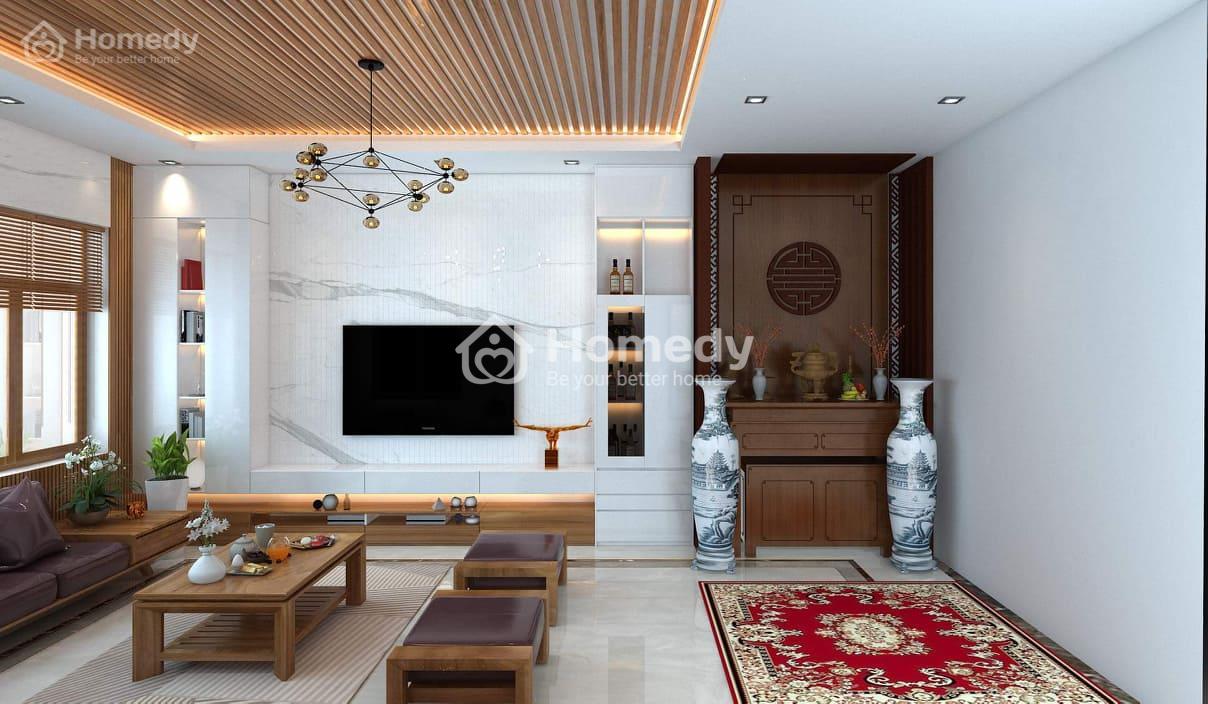 Trần thạch cao giật 2 cấp