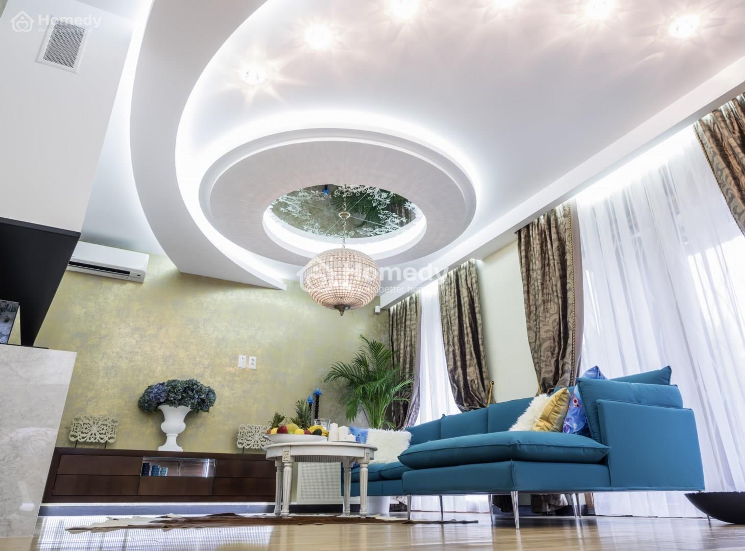Trần thạch cao giật 2 cấp