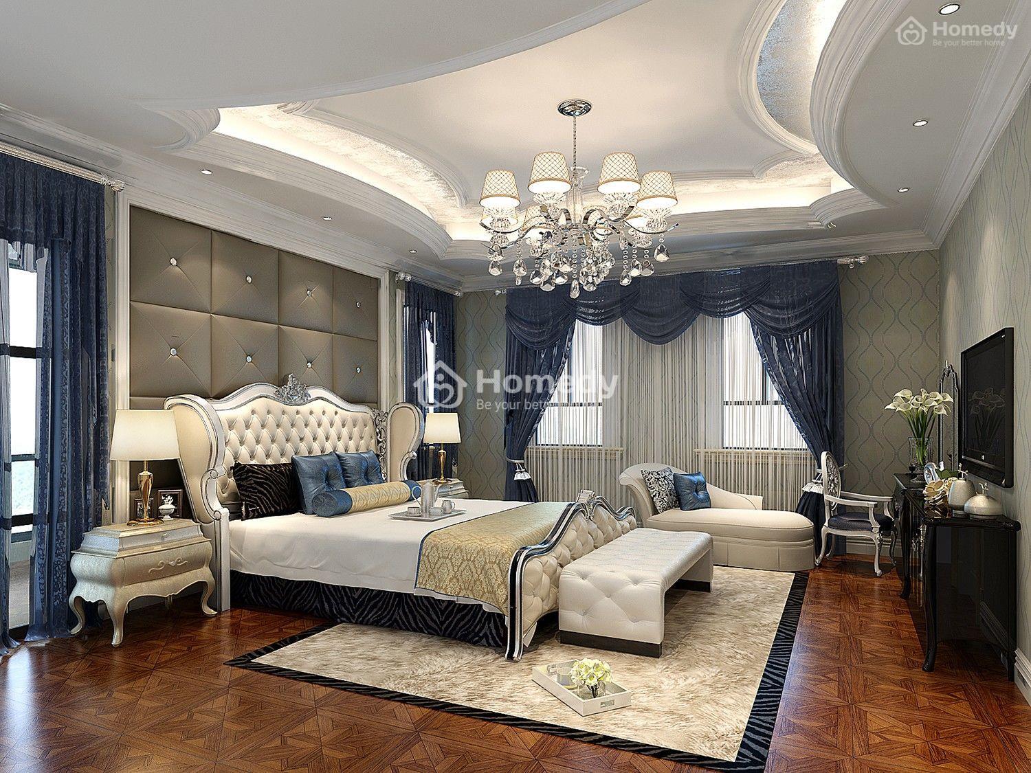 Trần thạch cao giật 3 cấp