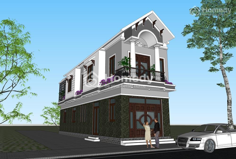 Mẫu nhà ống 2 tầng mái Thái
