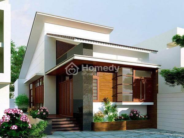 Mẫu mặt tiền nhà cấp 4 gác lửng