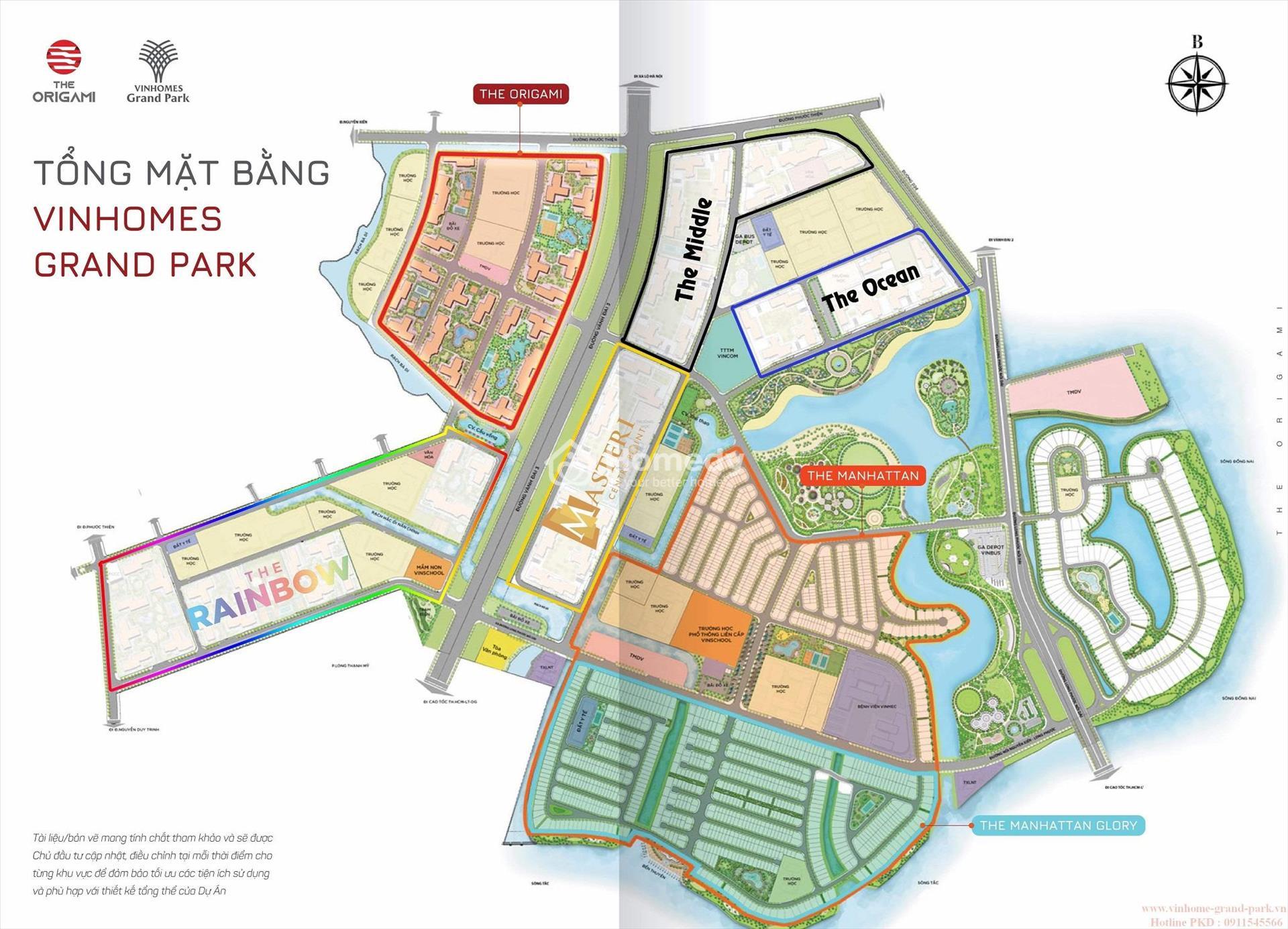 Tổng thể mặt bằng dự án Vinhomes Gran Park