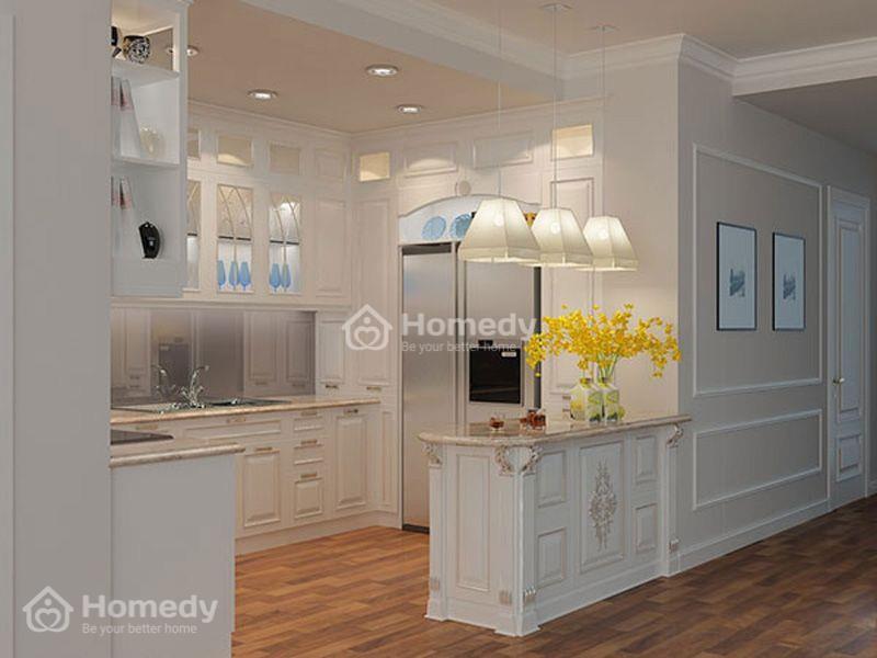 cách trang trí nhà bếp nhỏ đẹp tân cổ điển