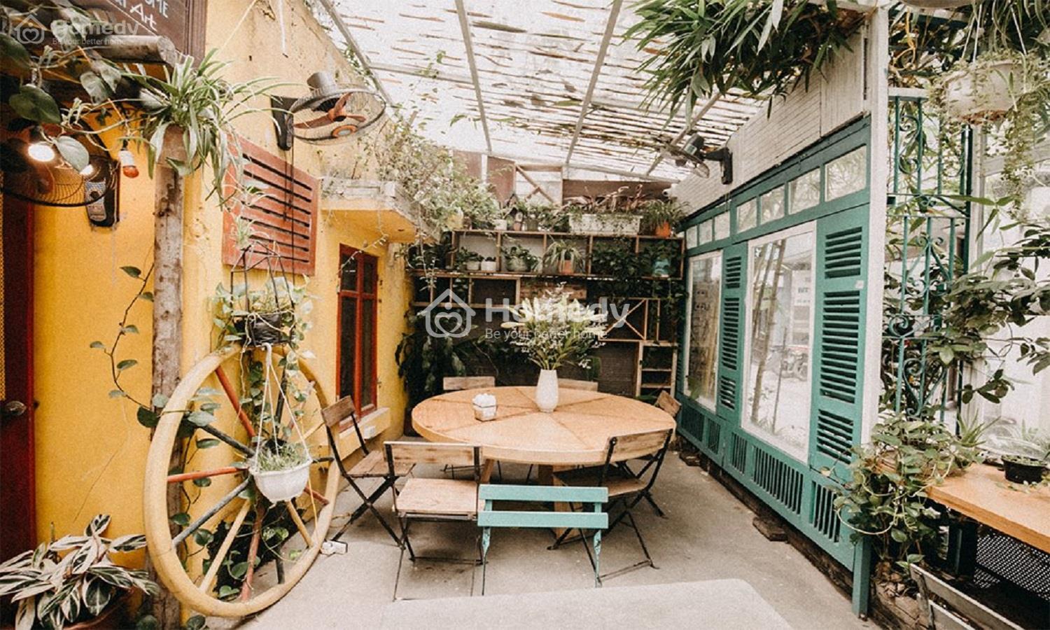 Thiết kế quán cafe sân vườn nhỏ