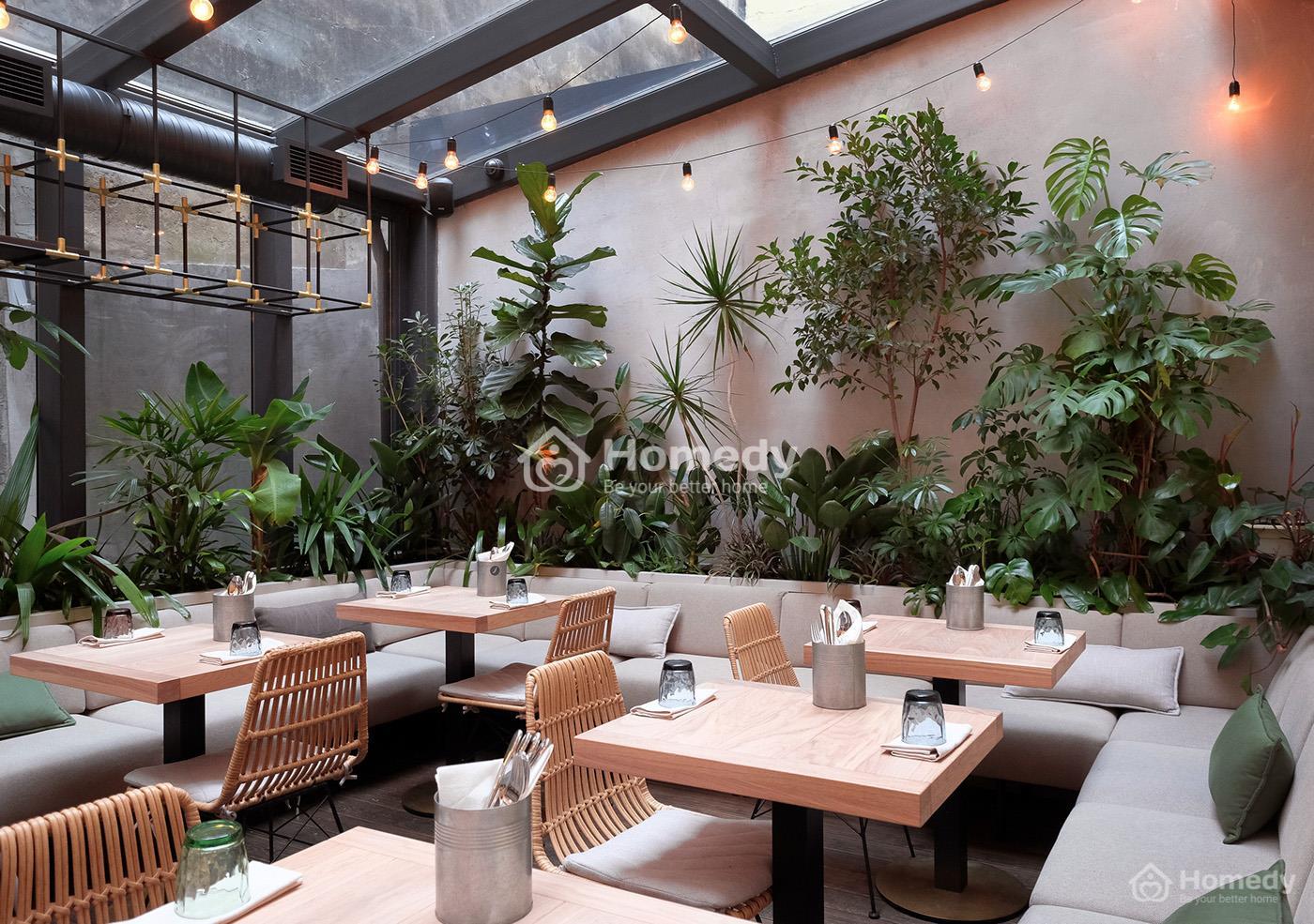 Mẫu thiết kế quán cafe sân vườn nhỏ