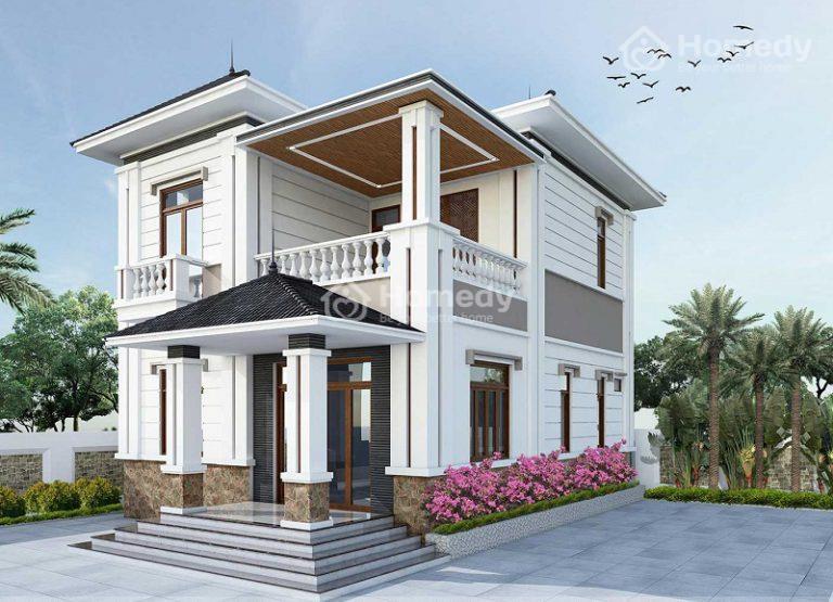 Mẫu nhà mái nhật 2 tầng 9x12m