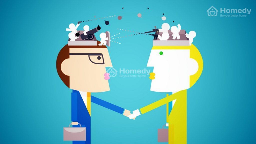 đàm phán thuê mặt bằng nhỏ giá rẻ