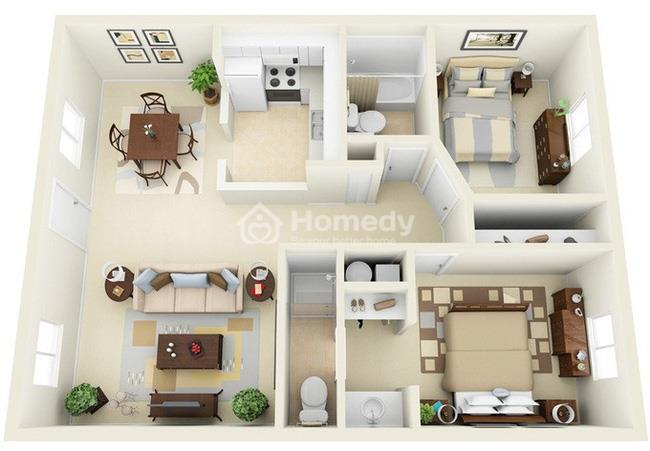 Chọn căn hộ đầy đủ nội thất