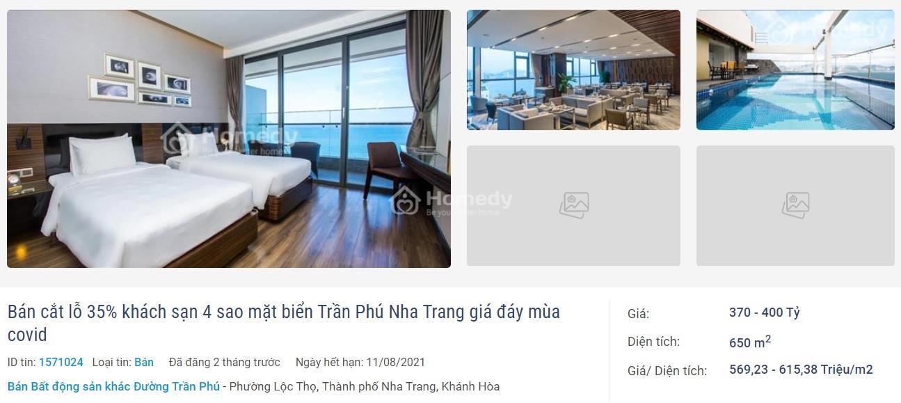 Bán khách sạn Nha Trang 4 sao view biển siêu đẹp