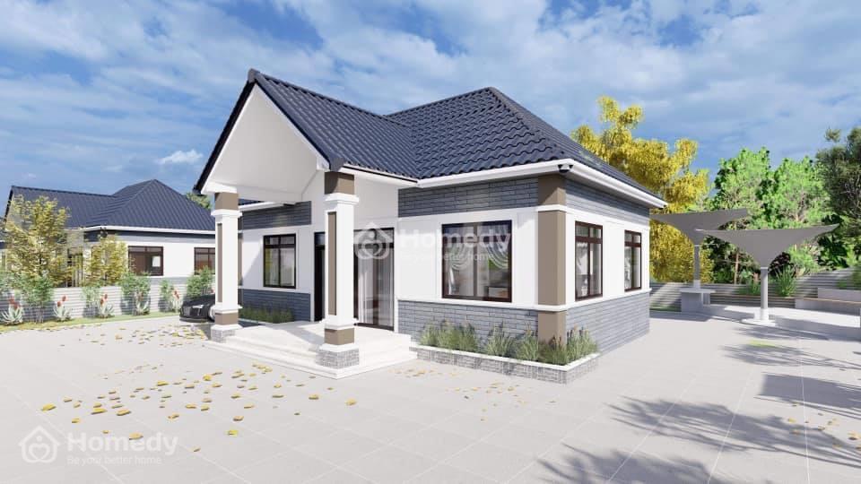 Kinh nghiệm thiết kế và xây dựng nhà cấp 4 mái nhật 4 phòng ngủ đẹp