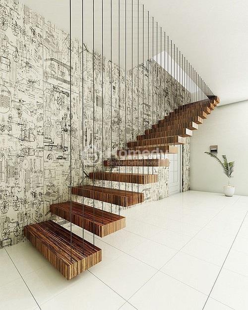 Cầu thang dây cáp