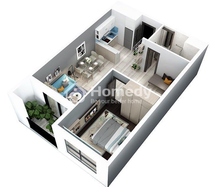 thuê chung cư 1 phòng ngủ hà nội