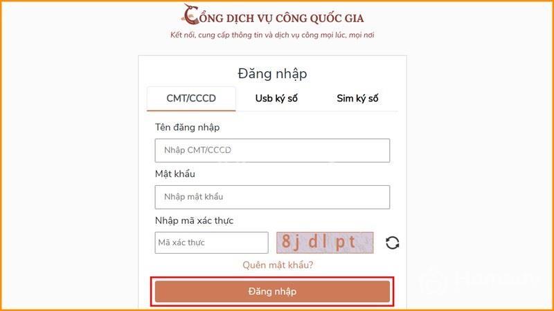 cách đăng ký thường trú online