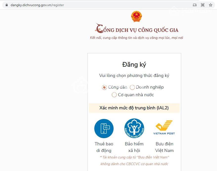 cách đăng ký thường trú online