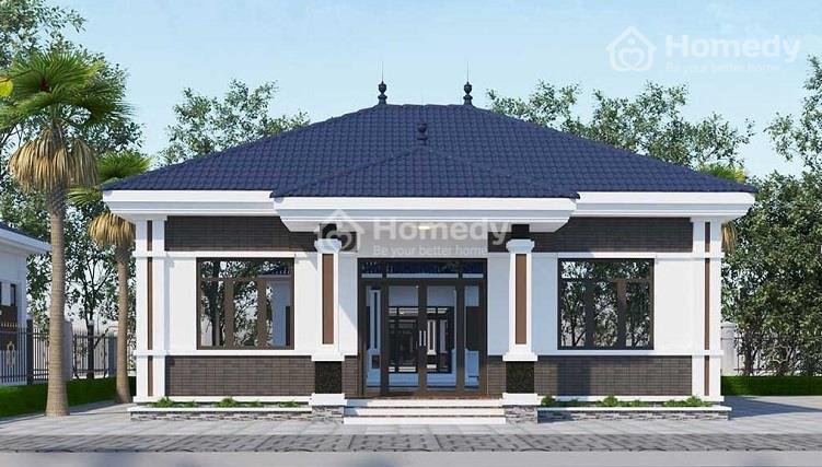Sơn mặt tiền nhà màu trắng - đen